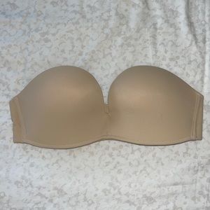 NWOT Nude Wireless Strapless Push Up Bra 32B